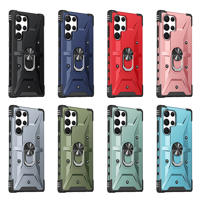 

Armor Shockproof Phone Cases For Iphone 15 14 13 12 11 Pro Max XsMax Xr Xs X 7 8 Plus Heavy Duty Ring Holder Kickstand Cellphone Case Back Cover, Mixed colors(leave message to us)