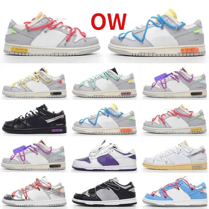 

OW Runing ShOes Men women shoes Sports Sneakers Triple Black UNC Red NO.1-50 offs White Dunks Low Skate University blue Fragment size36-45, #6