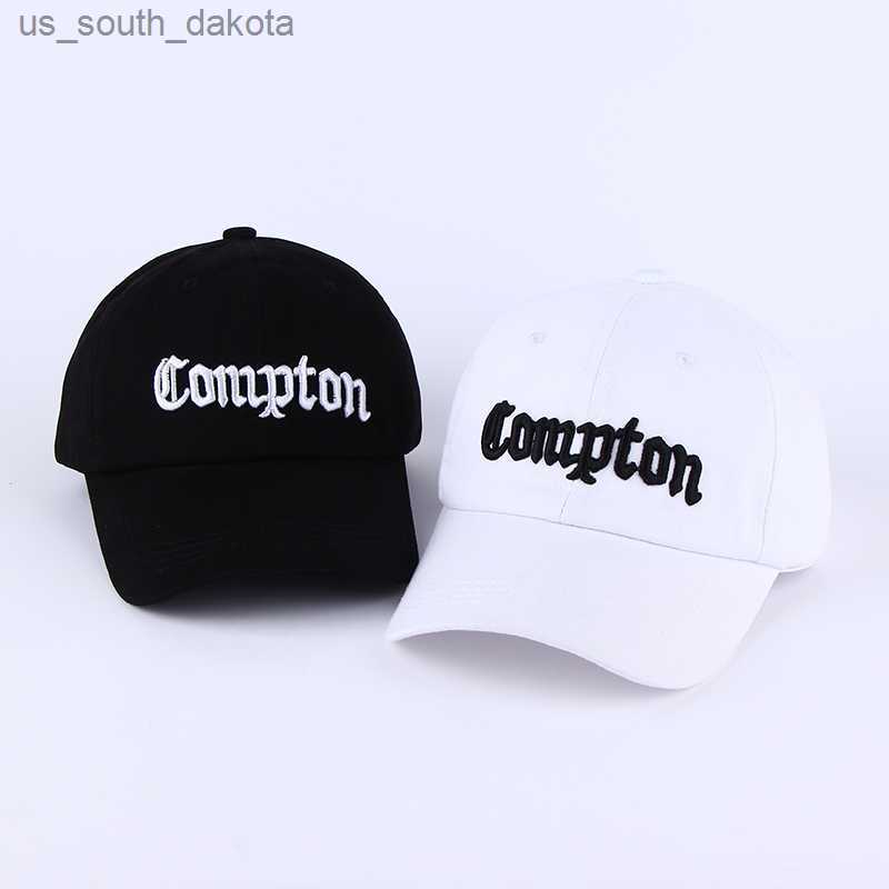

Baseball cap Compton skateboard brand snapback golf hats for men women hip hop bone aba reta casquette de marque touca chapeu L230523, Black