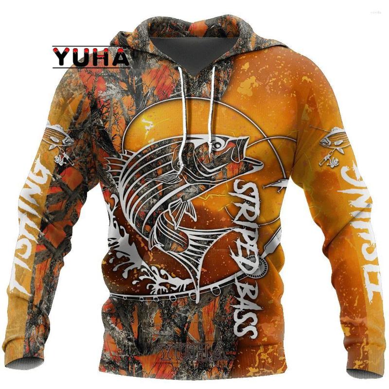 

Men's Hoodies YUHA Animal Est Carp Bass Fishing Fisher Streetwear Long Sleeve Tracksuit 3DPrint Hoodies/Sweatshirts/Jacket, Dark grey