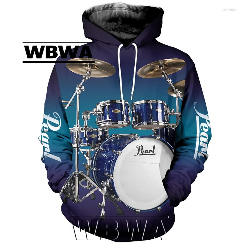

Men's Hoodies 3DDrum Pattern Hoodie Classic Music Drum Jacket Fashion Oversized Winter Warm Men's Clothes Streetwear Aesthetic Clothing, Gq2