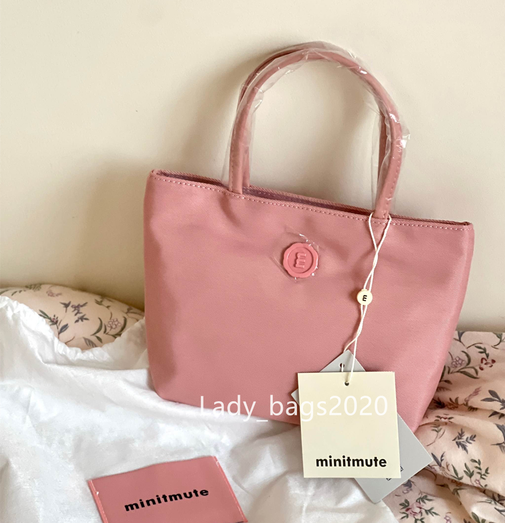 

Minitmute Bags Mini Carry Nylon Tote Bag Girl Designer Handbag Women Luxury Tote Shoulder Evening Shopping Bag Crossbody Purse Messenger Classic Handbags 17cm, Red