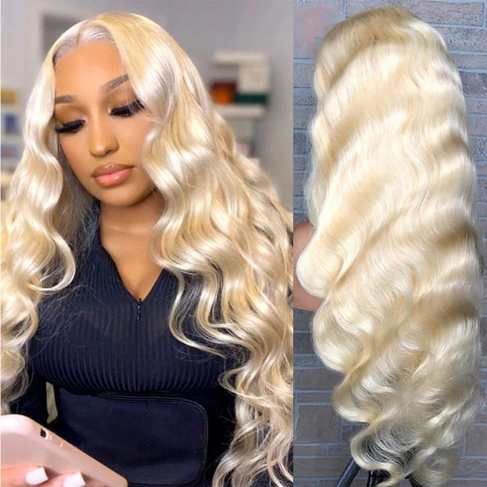 

Blonde 613 Lace Front Wigs For Women Body Wave Human Hair Wigs HD Transparent 613 Body Wave 13x4 Lace Frontal Wigs