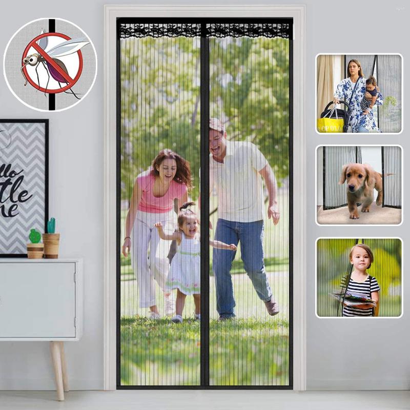 

Curtain Summer Mosquito Net Anti Insect Bug Curtains Magnetic Mesh Automatic Closing Door Screen Bedroom