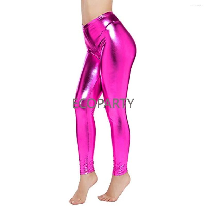 

Women's Pants 2023 Spring Womens Sexy Shiny Faux Leather Leggings Self-cultivation Anti-wrinkle Candy-colored Nightclubs Look Thin, G-2
