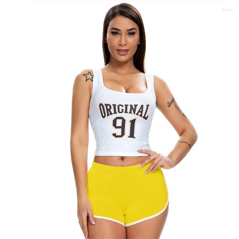 

Active Shorts Gym Women Clothing Short Mujer Yoga Fitness Leggings Sexy Cotton Wrap Large Size Tight Waist Sports Skims Pants, Black