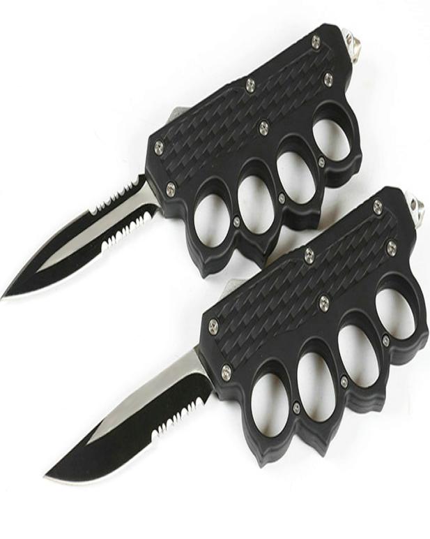 

Special Offer Knuckle Tactical Nylon Knife AUTO Gift ActionSingle With Bag Blade EDC Pocket Double Knives Edge 440C Serrated Lpbf1781056