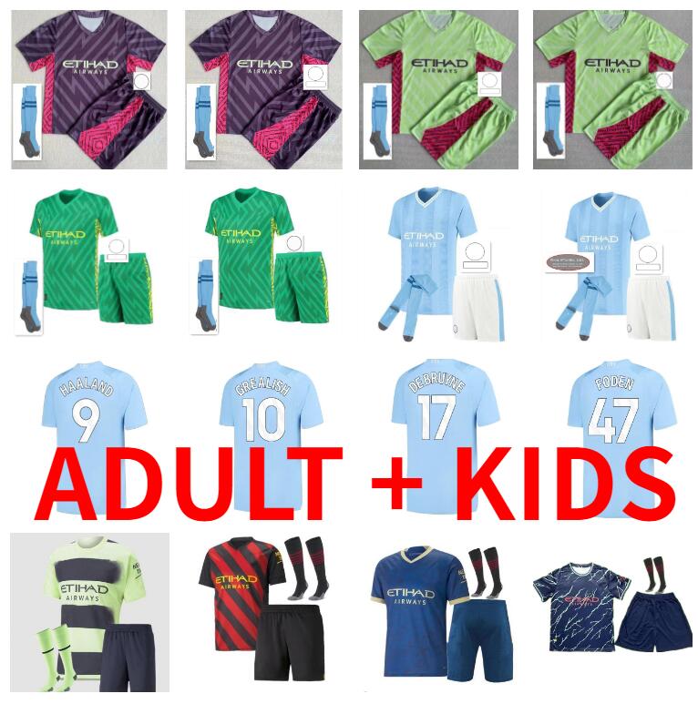 

MANCHESTERS BERNARDO HAALAND soccer jersey 22 23 DE BRUYNE MANS CITIES GREALISH ALVAREZ Ederson MAHREZ foden Gundogan RODRIGO 2023 2024 football shirt men kids kit