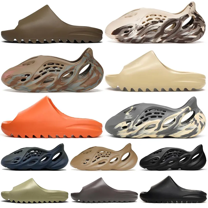 

Women Foam Slippers Slides Men Onyx Bone Desert Sand Soot Designer Sandals Mx Sand Grey Triple Black Mineral Blue Sandal Runner Shoe, #13 rnnr mist
