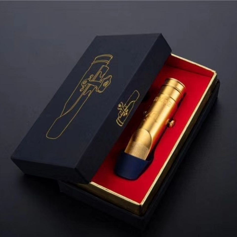 

High Quality Professional Tenor Soprano Alto Saxophone Metal Mouthpiece Gold Lacquer Jazz Musical Performance Sax Mouth 5 6 7 8