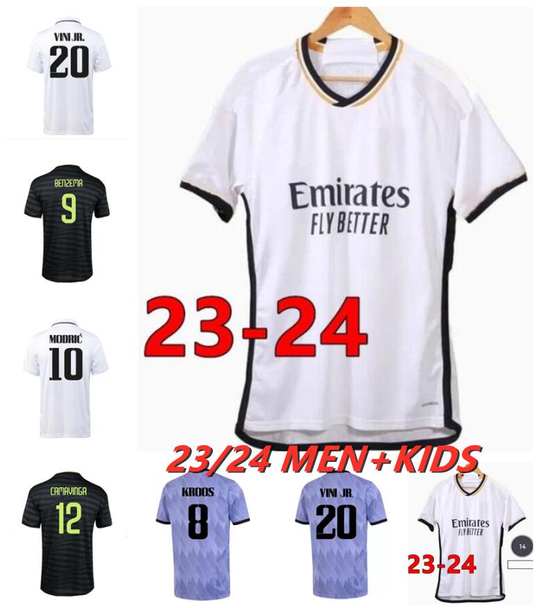 

23 24 Fans Player Version Soccer Jerseys 3rd BENZEMA reAL mADRIds 2023 2024 finals champions 14 kit RODRGO camiseta VINI JR CAMAVINGA TCHOUAMENI football shirt kids, 22/23