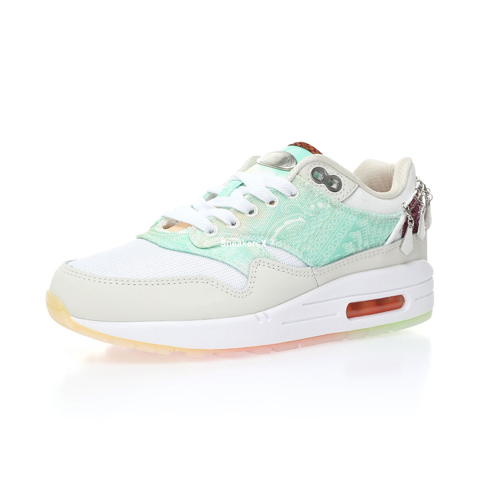 

Basketball Shoes Running '87 White Phantom Mint Foam Metal Charms for Sports Sneakers Mens Fj7734-101