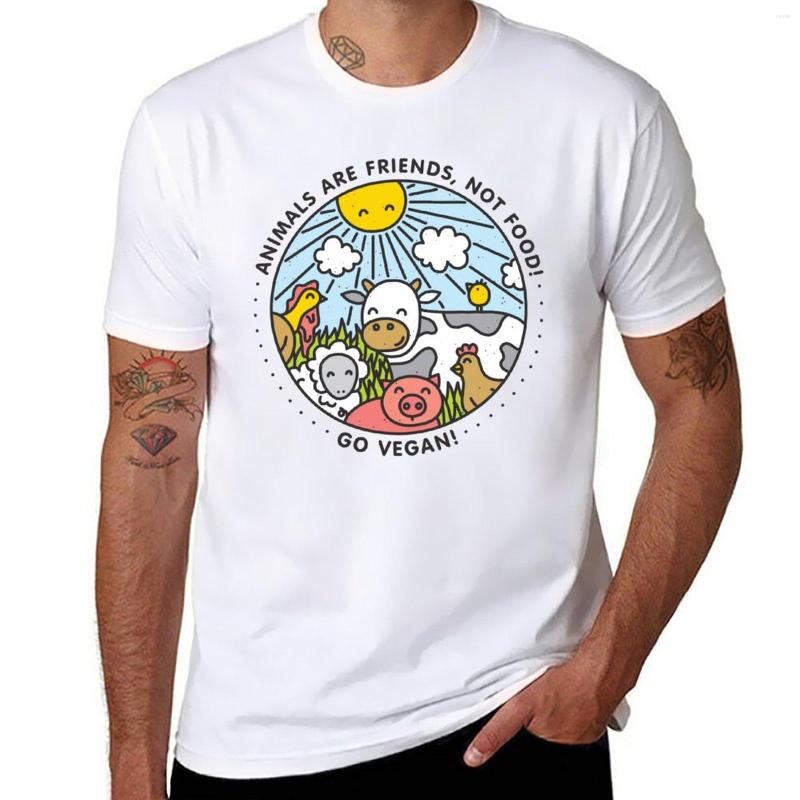 

Men's Polos Animals Are Friends Not Food! Go Vegan! T-Shirt Sublime T Shirt Blank Shirts Heavy Weight For Men, Yellow