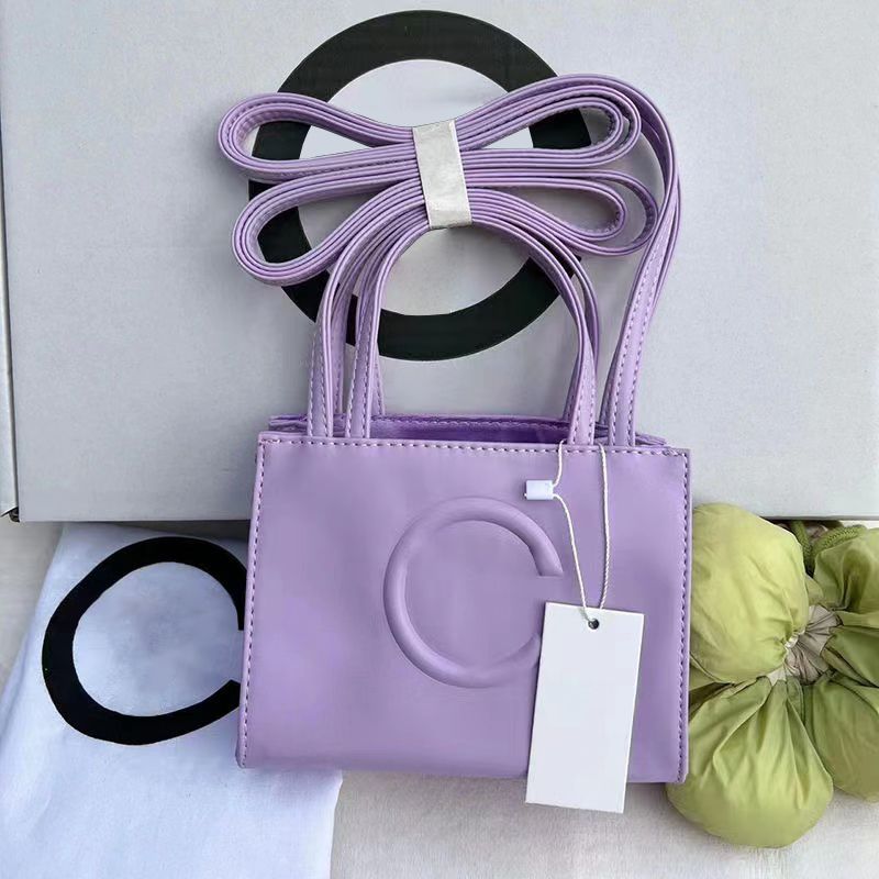 

designer bag Luxury telfars bag new style fashion bag large tel far capacity classic leather bag top quality full grain crossbody bag mini micro tote bags for women, Grey