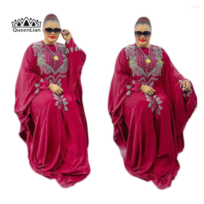 

Ethnic Clothing African Dashiki Traditional Costume 3-Piece Set Beaded Robe Dress Women's Plus Size Chic Vesido Longo Free Style Wear