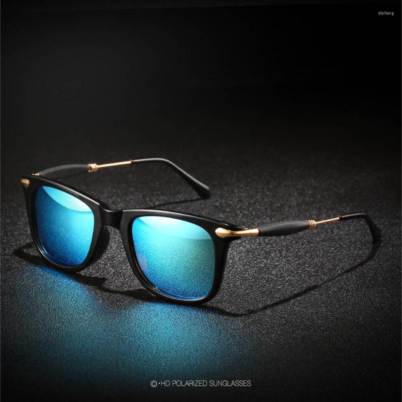 

Sunglasses 2023 Trendy Women Men Designer High Quality Metal Frame Personality Polarized Rectangle Driving Glasses