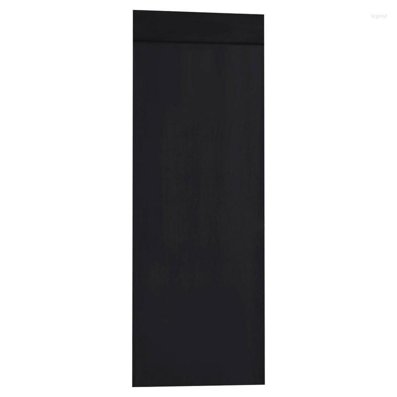 

Curtain French Door Shade Window Curtains Self Adhesive Energy Efficiency Privacy Sidelight Tie Up Shades, Black