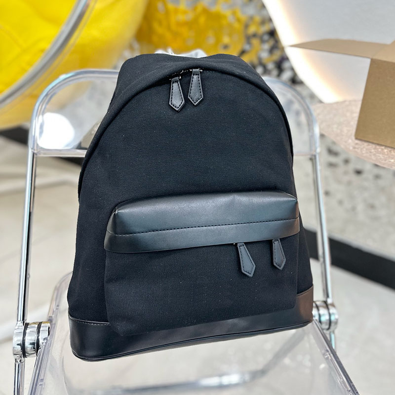 

Nylon 2023 Designer Canvas Women Shoulder Bags Handbag Purse Fashion Classic Canvas Schoolbag Zipper Backpacks Plain Color Satchel High Quality Lady 37x38x12cm, Black 37x38x12cm
