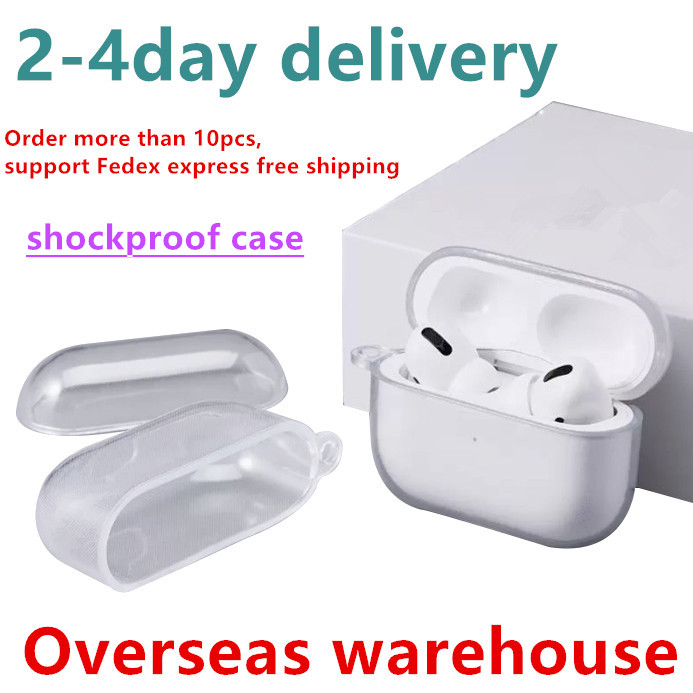 

For Airpods pro 2 2nd generation airpod pro 3 Headphones Accessories Solid Silicone Protective Earphone Cover air pros Wireless earplugs shockproof Case