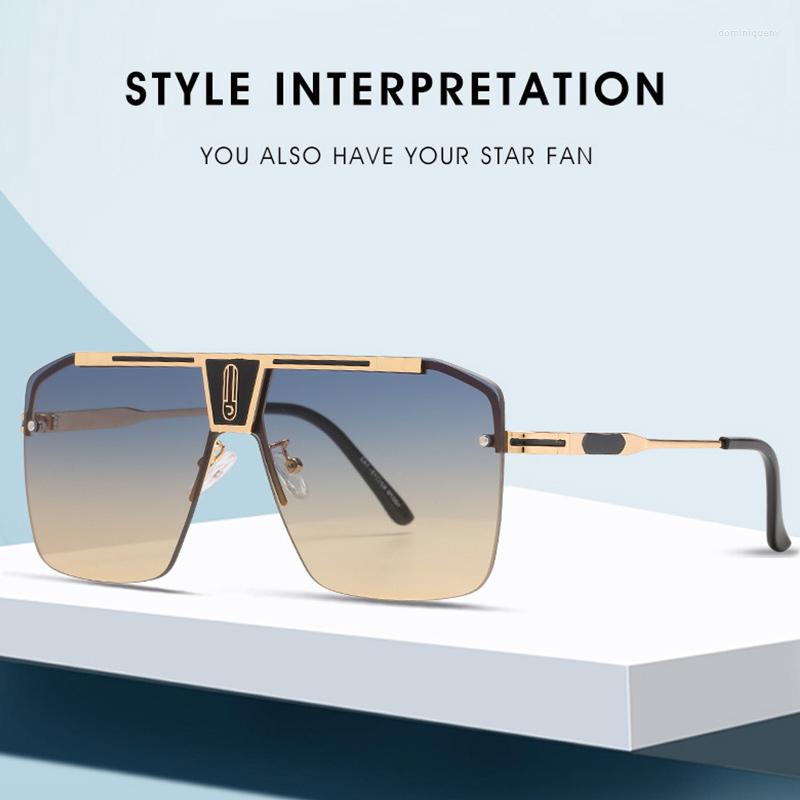 

Sunglasses 2023 One Piece European And American Retro Men's Modern Square Uv400