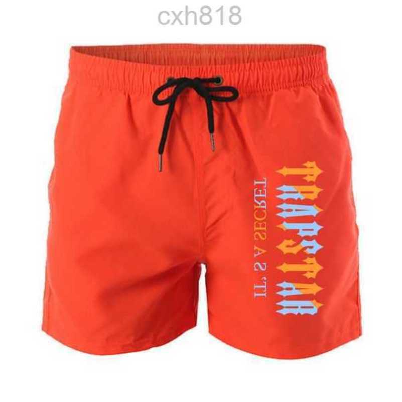 

Men' Swimwear Shorts Summer New Trapstar Print Man Swimsuit Beachwear Swim Trunks LowWaist Breathable Male Beach Wear Surf clothes0GPV, Navy