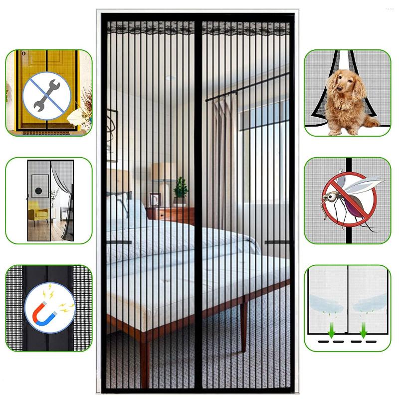 

Curtain Auto Closing Magnetic Screen Door Curtains Net Mesh Summer Anti Mosquito Insect Bug Kitchen Custom