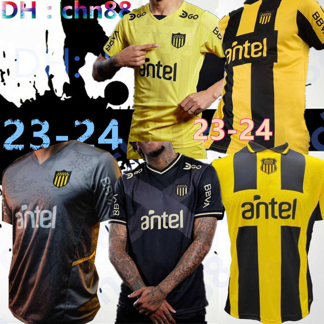 

22 23 24 Uruguay Penarol Home Soccer Jerseys Commemorative Edition 2023 2024 Club Atletico Penarol C.RODRIGUEZ Gargano football shirts 131th