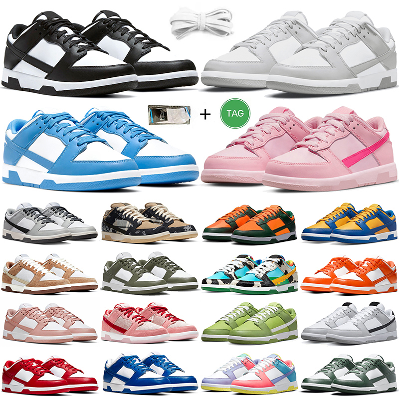

designer Casual Shoes mens platform shoe Panda White Black UNC Grey Fog Rose Whisper Chlorophyll Mica Green Magma Orange Men Women Trainers Sports Sneakers GAI, Color#13
