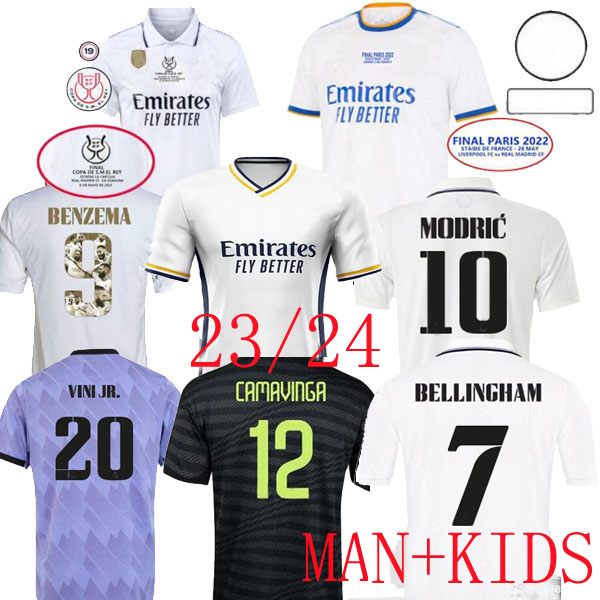 

Camisetas Real MaDrIDs Soccer Jerseys Copa del Rey Final Kids Kit 23/24 Goalkeeper Football Shirt Futbol VINI JR Bellingham 7 Champion Special 2023 2024 Player, Copa del rey final fan