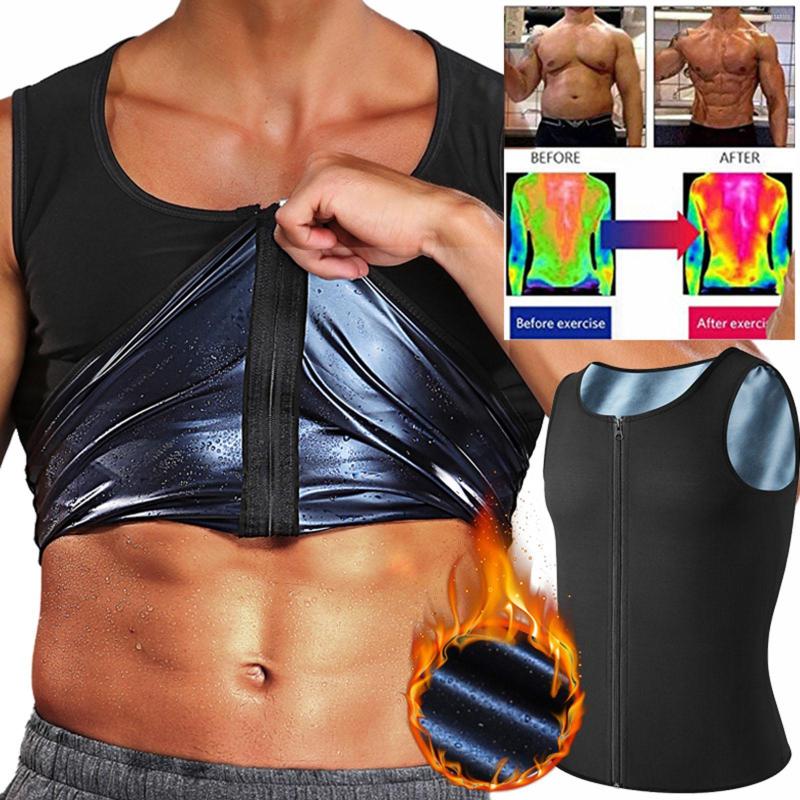 

Men's Body Shapers Men's Sweat Sauna Vest Heat Trapping Polymer Shapewear L XL