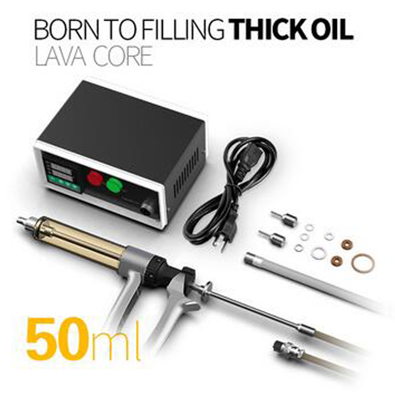 

Authentic BBELL Lava Core Filling Gun Machine Thick Oil Semi Electronic Automatic Vape Filler 25ml 50ml Device for 510 Thread Pen Th205 G5 Carts Pod Cartridges