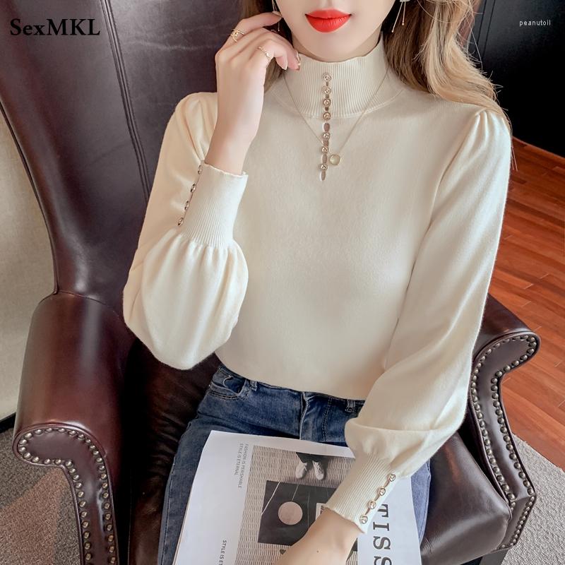 

Women' Sweaters Elegant Winter Knitted Women 2023 Fashion Casual Black White Ladies Tops Cashmere Pullovers Turtleneck Y2k Sueter Mujer