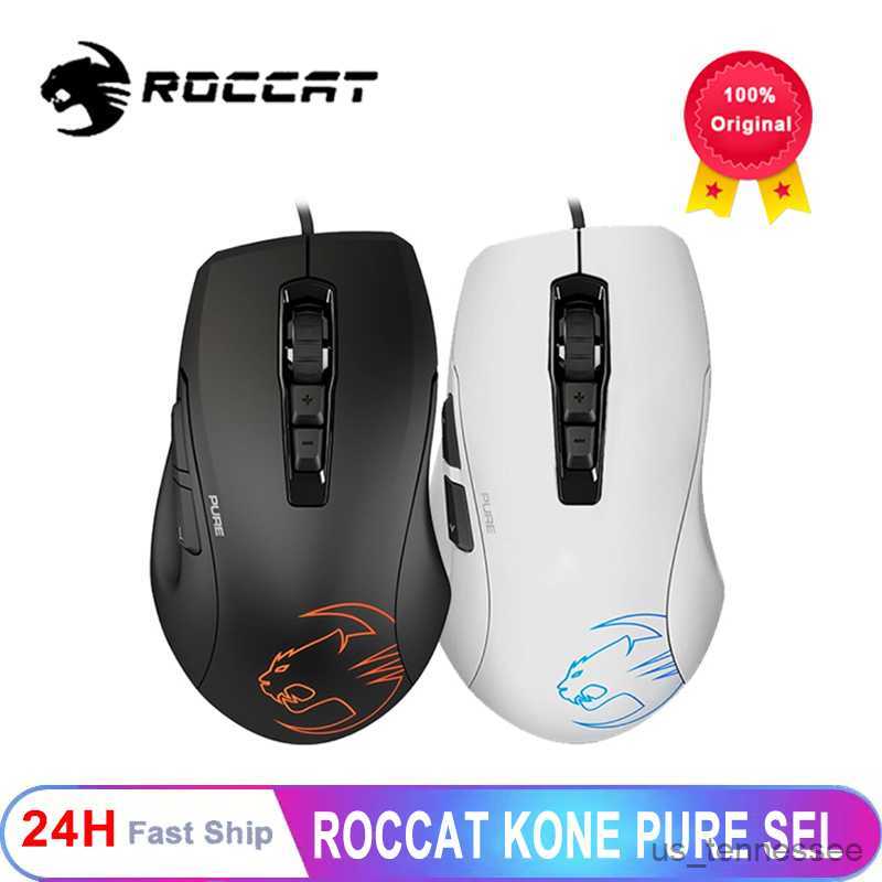Mice Mice Pure Ergonomic Gaming Mouse Optical Sensor RGB Lighting Ultra Black-image-874879443