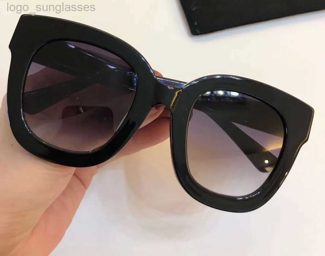 2024 Designer Women Stone Star Sunglasses 0208S Black Grey Shaded 0208 lunettes de soleil sun glasses New with Box-image-874716475