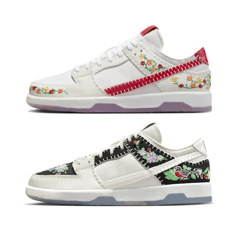 

Decon N7 Designer Womens Casual Jogging Walking Shoes White Black Red Totem Embroidered trainers Women Men size 36-45 Platform Plate-forme flat sports Sneakers, Color#2