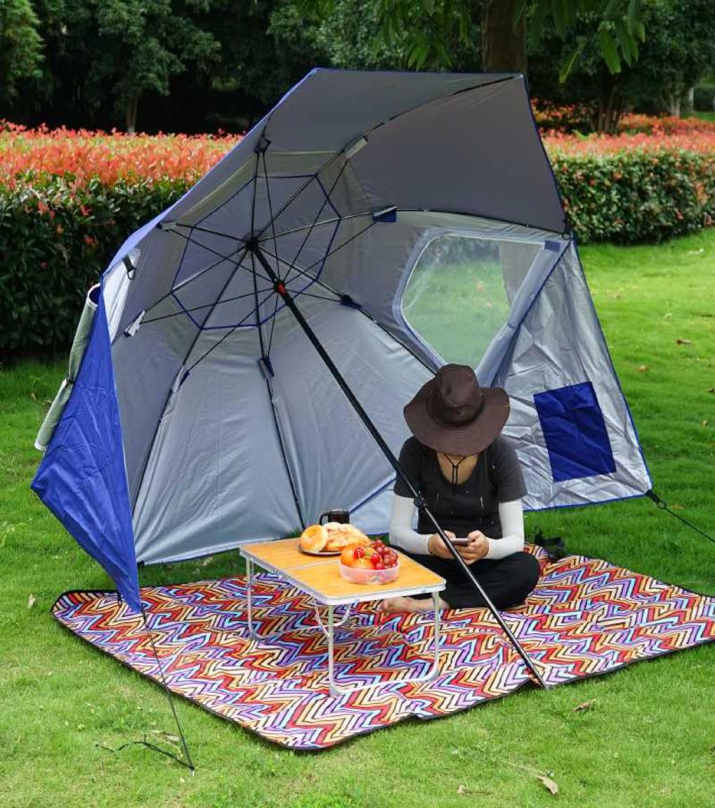 

Outdoor Camping Fishing Hiking Umbrella Portable Sun Shelter Beach Tent Summer Easy Setup Awning Shade AntiUV Canopy HW1884497675