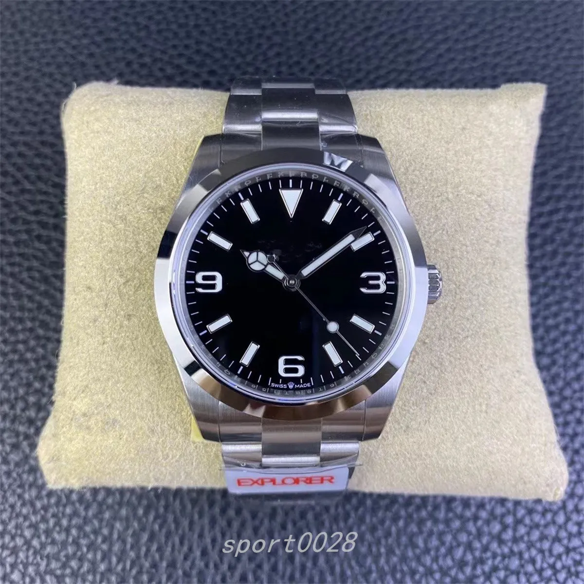 

JVS Watch diameter 40mm all-in-one 3230 Fully automatic mechanical movement 904L case strap high penetration anti-scratch sapphire mirror Swiss luminous, As shown