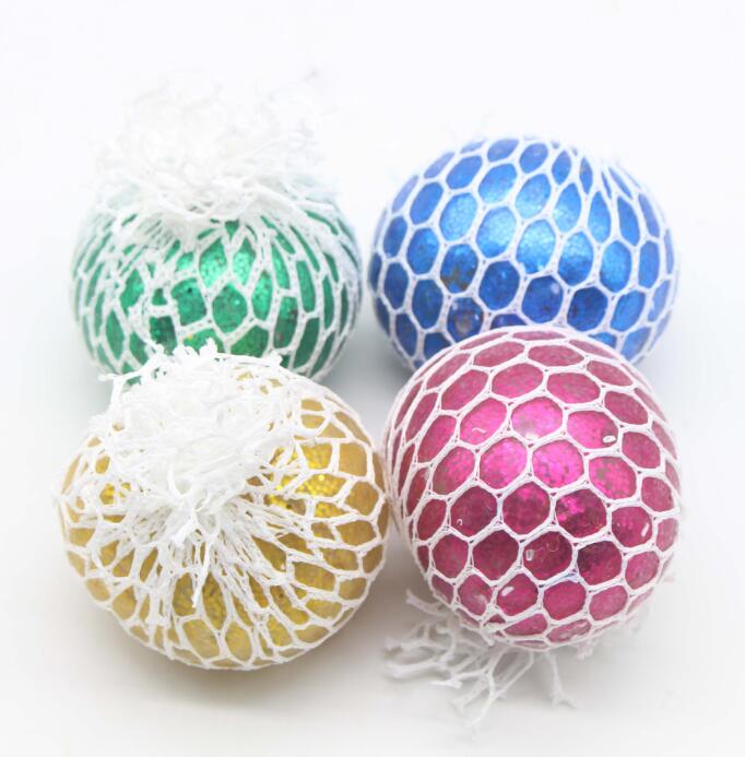 

Decompression Toy Mesh Squishy Balls Anti Squeeze Grape With Water Beads Sensory Fidget For Anxiety Relief Children And Adts 6Cm Ran Otl1A