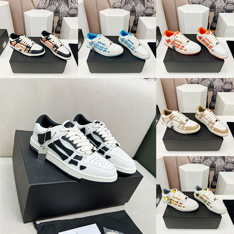 

top quality Casual Shoes Luxury brand leisure shoes 2023 new AMI men's bone splicing thick-soled high-quality RI sports size 35-45, Multi