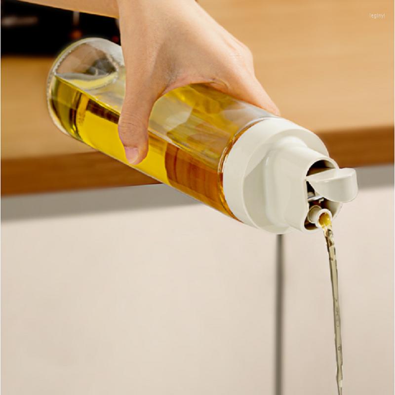 

Storage Bottles Oil Pot Household Kitchen Seasoning Bottle Set Glass Kettle Leakproof Jar