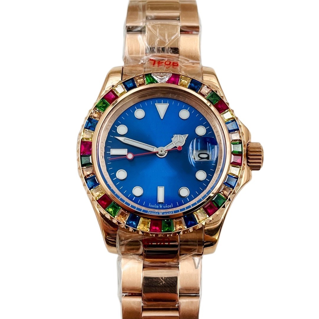 

Mens watch 36 Gem watches Automatic mechanical movement watch Light refraction Beautiful watch Sapphire wear-resistant watch stainless steel dial
