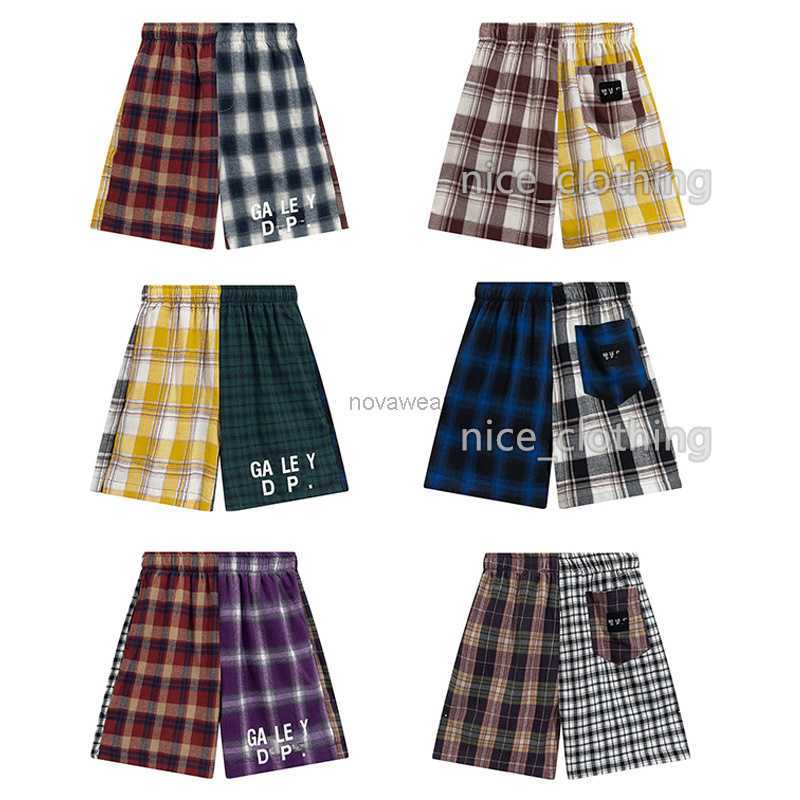 

Galleries Shorts Mens Designer Shorts Plaid Stripe Shorts Pants Womens Sports Sweatpants Summer Gym Fitness Short Pants Loose Trousers