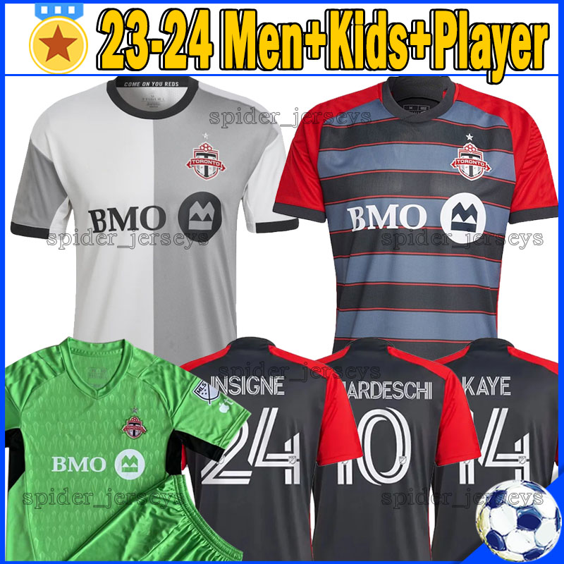 

23/24 TorOntO FC Soccer Jerseys 2023 2024 Fans Player Version Football Shirts BERNARDESCHI KAYE OSORIO INSIGNE goalkeeper Men Kids Kits Socks Full Sets uniforms, Duolunduo 23-24 gk kits
