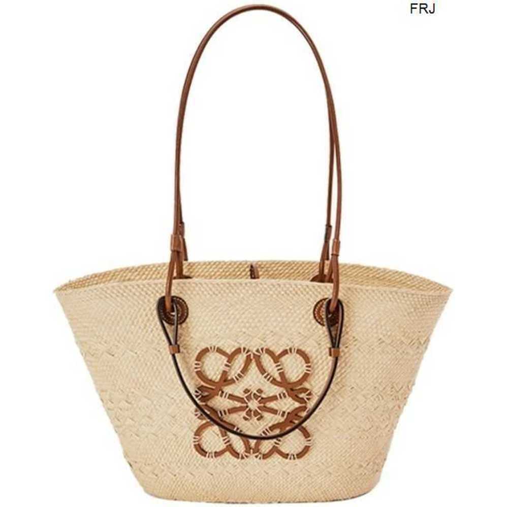 

Loews Bags Luo Family French Straw Woven Bag Womens Large Capacity Portable Casual Shoulder Vegetable Basket Tote Have Logo frj, Beige