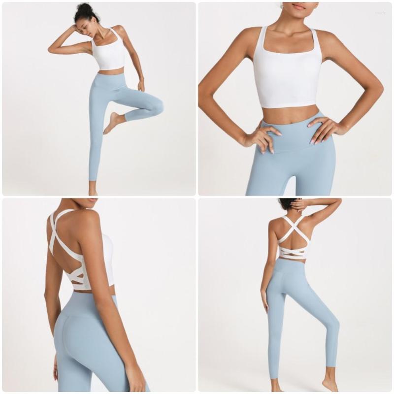 

Active Sets Kaycee Yoga Suit Women High Elastic Buttock Lift Fitness Beauty Back Sports Underwear Tight Leggings Two-piece Set Outfit, Black