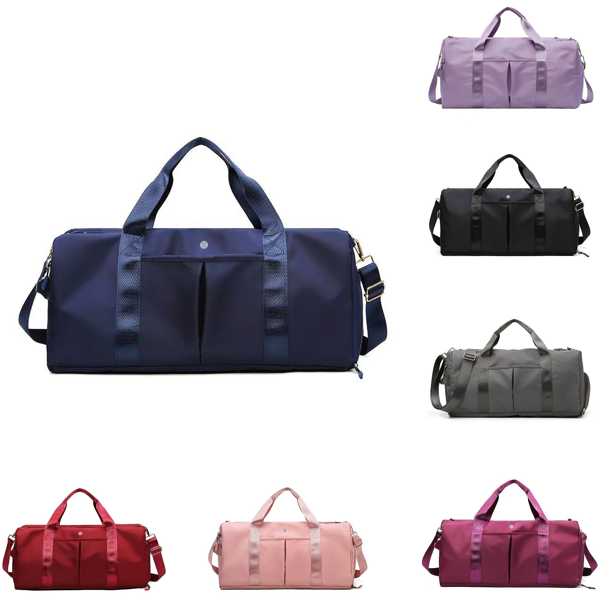 

2023 new Designer High capacity Shoulder Stuff Sacks handbag Beach Bags clutch 6 colors men lululemens nylon gym Wallets Women storage cross body Hobo large tote bags, Blue