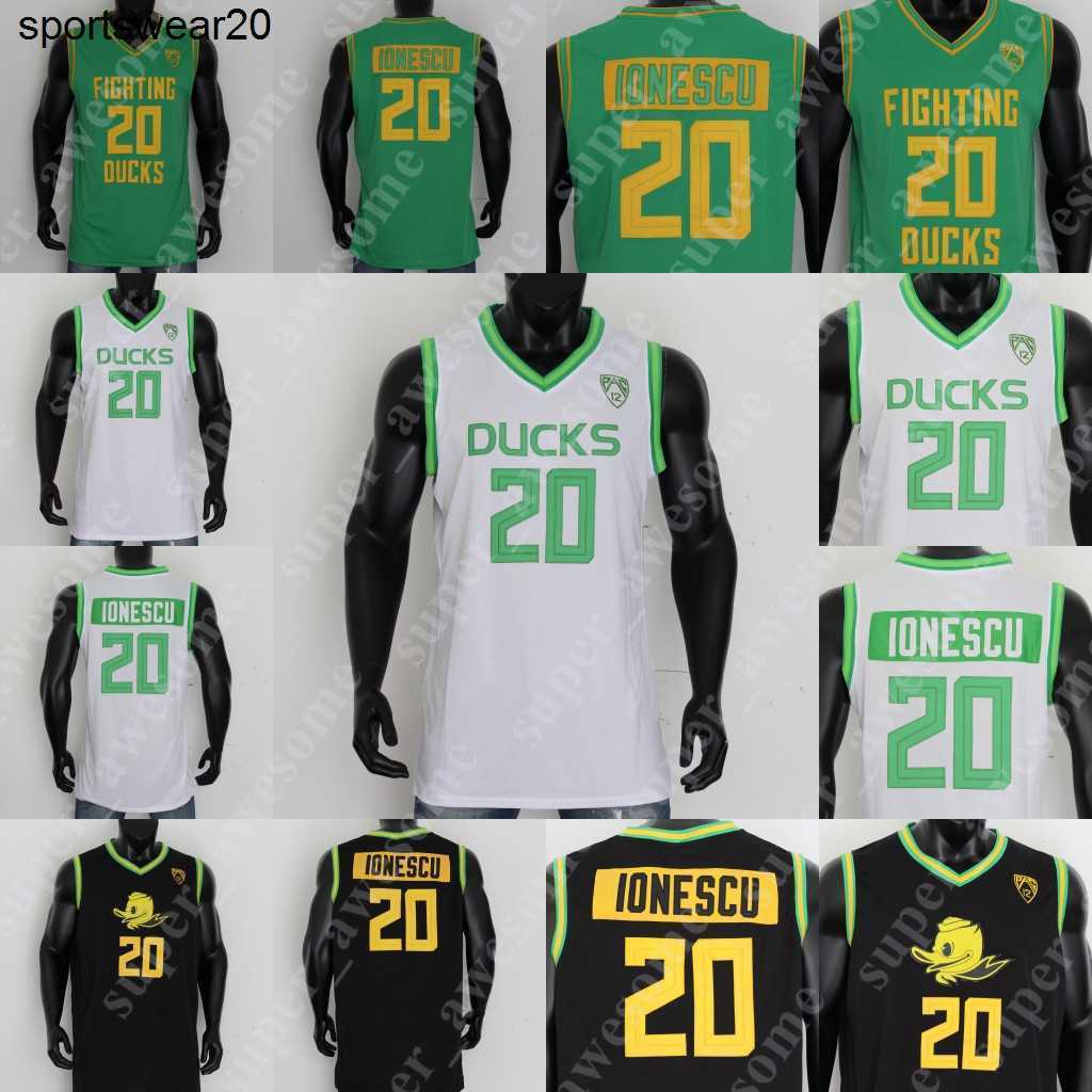 

NCAA 20 Sabrina Ionescu Jersey Oregon Ducks Basketball Jerseys White Green Black Yellow Stitched