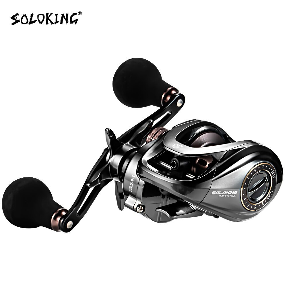

Baitcasting Reels SOLOKING HIAW200 Reel Betriel 95KG Max Drag 12 Bearing 54 Gear Ratio Slow Jigging Fishing Baitcaster 230606