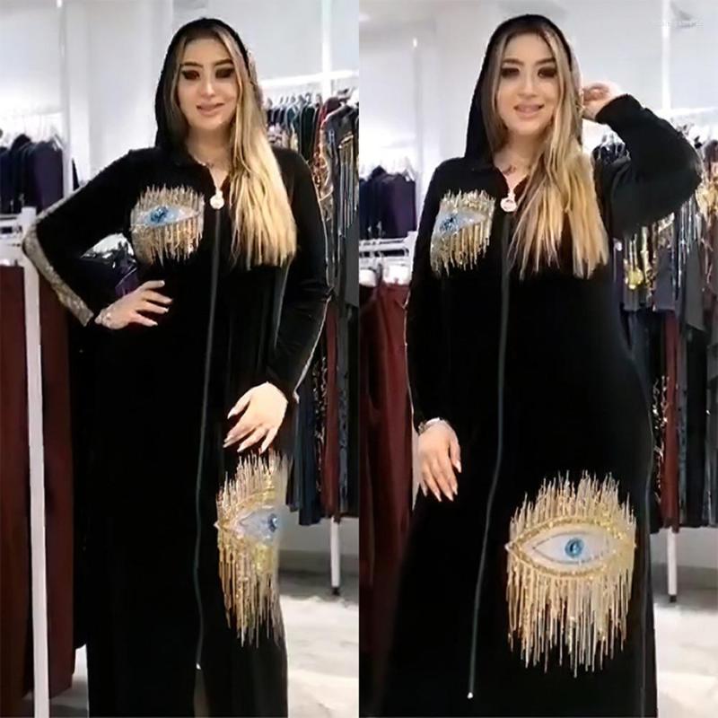 

Ethnic Clothing Plus Size Velvet Party Dresses For Women Dashiki African Wedding Evening Gowns Muslim Dubai Abaya Robe Marocaine Djellaba