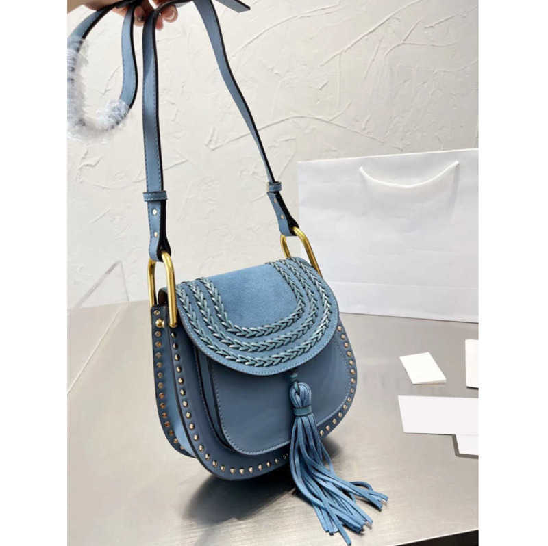 

Evening Bags Designer retro Marcie husdon Saddles Tassel bag travel Luxury mens women's purses vintage pochette cowhide Leather handbags tote crossbody bag, Nude